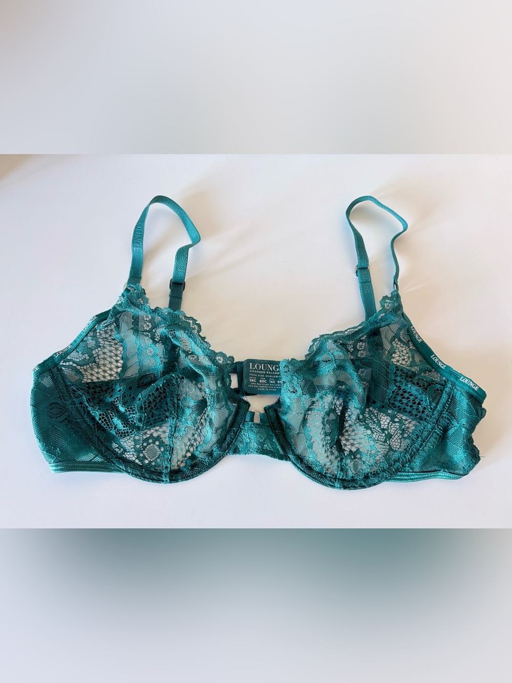 Lingerie set in teal